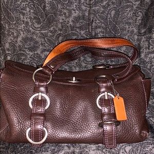 Coach satchel leather bag